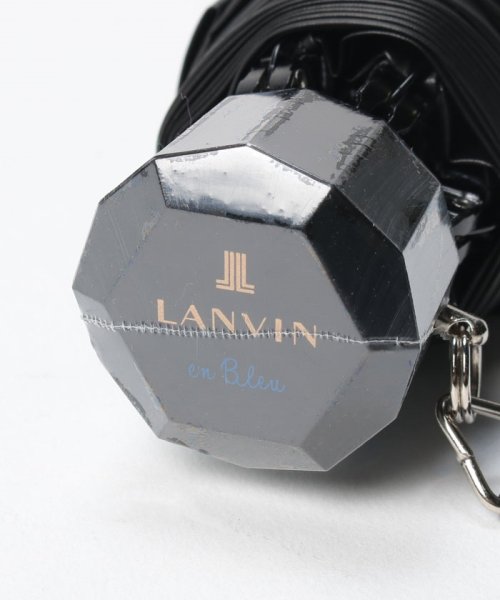 LANVIN en Bleu(umbrella)(ランバンオンブルー（傘）)/晴雨兼用折りたたみ日傘　”シルバーラメ×ダブルピコレース”/img04