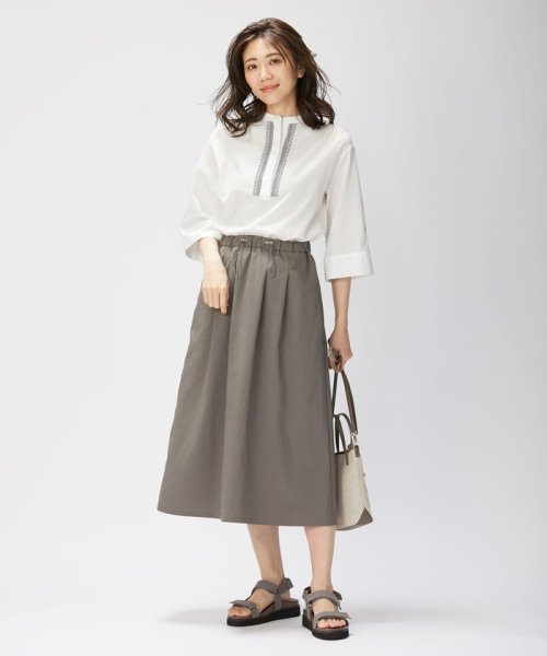 J.PRESS LADIES(J．プレス　レディス)/【WEB限定カラーあり・洗える】Peタスランタイプライター スカート/img05