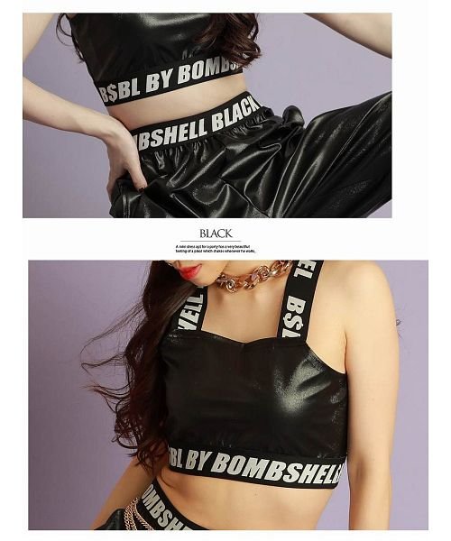 bombshell(ボムシェル)/メタリック レザー風 キャミソール・タンクトップ 衣装 キャミ/img07
