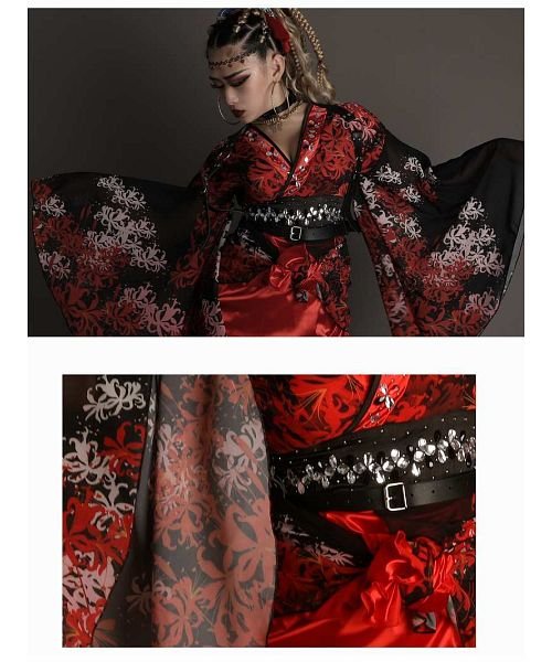 着物衣装 振袖 和装 和風 花魁 