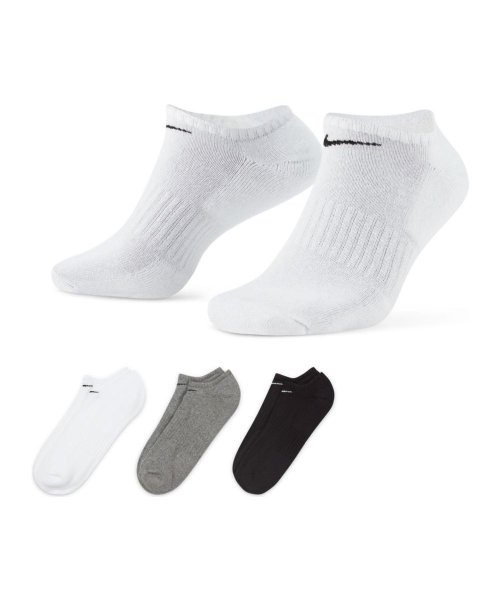 NIKE(NIKE)/NIKE ナイキ  SX7673 010 100 964 EVERYDAY CUSHIONED エブリデイ クッションド トレーニング ノーショウ ソックス /img09