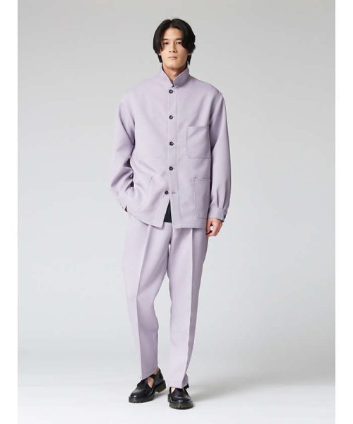 【セットアップ対応】スモーキー カバーオール シャツブルゾン 