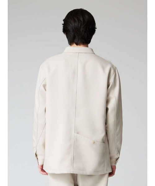 【セットアップ対応】スモーキー カバーオール シャツブルゾン 