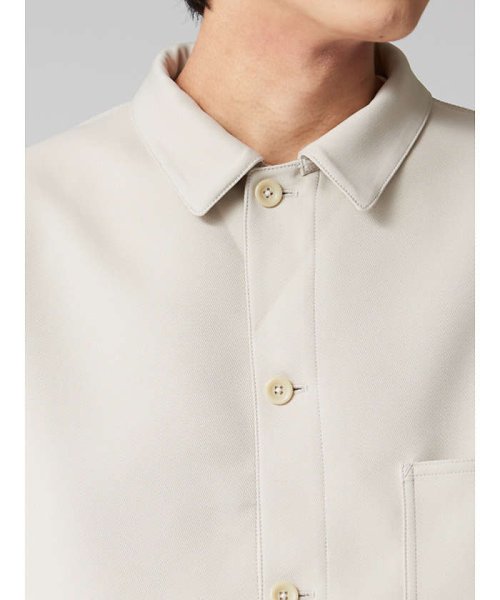 【セットアップ対応】スモーキー カバーオール シャツブルゾン 