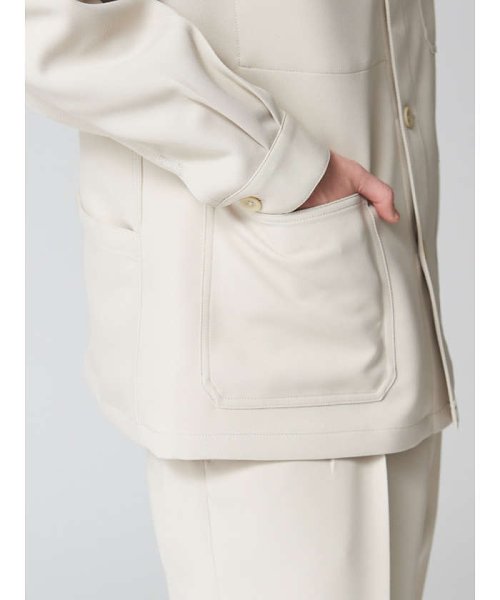 【セットアップ対応】スモーキー カバーオール シャツブルゾン 