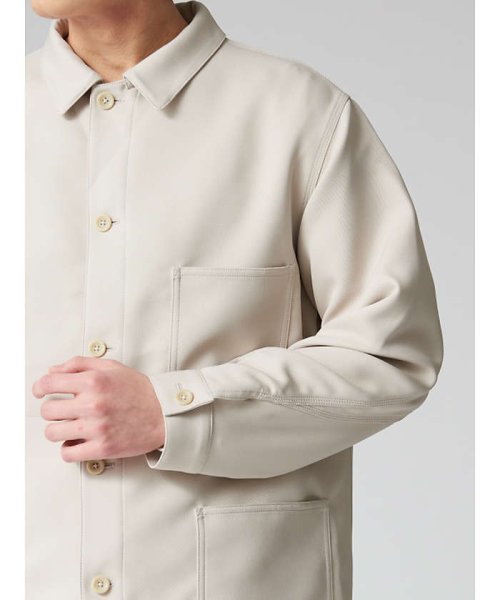 【セットアップ対応】スモーキー カバーオール シャツブルゾン 