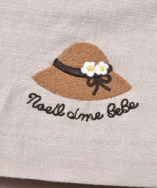 Noeil aime BeBe(ノイユ　エーム　べべ)/刺繍 ポケット 付き 綿 麻 ショートパンツ (90~130cm)/img10