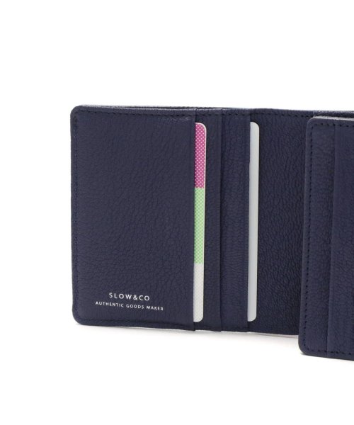 スロウ 二つ折り財布 SLOW 財布 goat ゴート compact wallet 二つ折り ミニ財布 コンパクト 軽量 レザー 本革 山羊革 333S91J 
