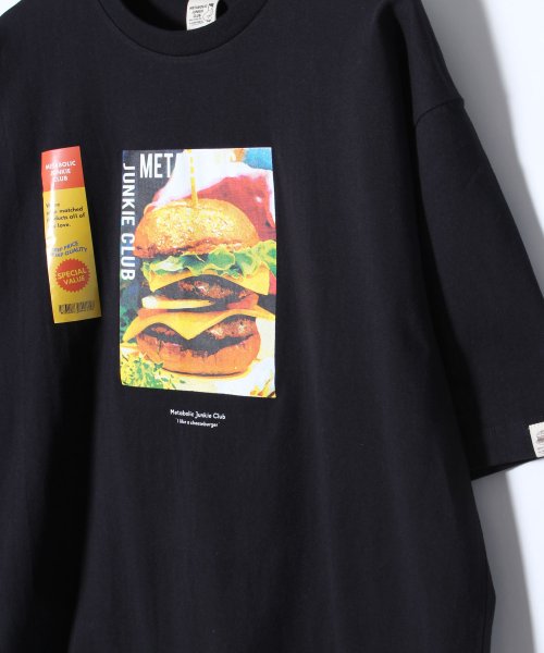 ALWAYS GOOD TIME NEW BASIC STORE(オールウェイグッドタイムニューベーシックストア)/Metabolic Junkie Club/ハラペコCHEESE BURGER Ｔシャツ/img03