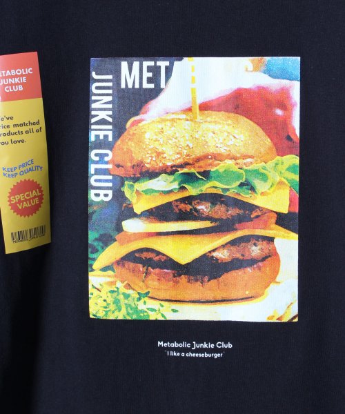 ALWAYS GOOD TIME NEW BASIC STORE(オールウェイグッドタイムニューベーシックストア)/Metabolic Junkie Club/ハラペコCHEESE BURGER Ｔシャツ/img06