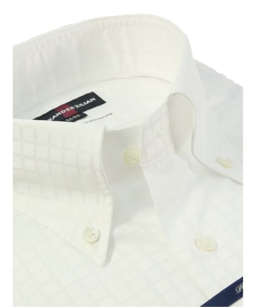 TAKA-Q(タカキュー)/超長綿120双糸 スタンダードフィット ボタンダウン 長袖 シャツ メンズ ワイシャツ ビジネス ノーアイロン 形態安定 yシャツ 速乾/img01