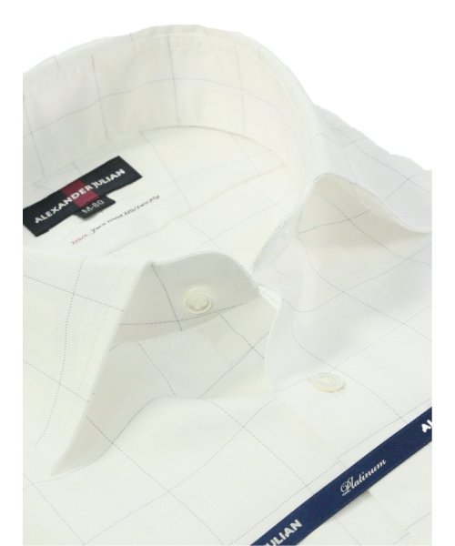 TAKA-Q(タカキュー)/超長綿120双糸 スタンダードフィット ワイドカラー 長袖 シャツ メンズ ワイシャツ ビジネス ノーアイロン 形態安定 yシャツ 速乾/img01