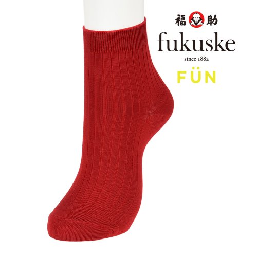 fukuske FUN(フクスケ ファン)/福助 公式 靴下 ソックス レディース fukuske FUN ベーシック 無地 スニーカー ショート ショート丈 スニーカーソックス 3362－02J<br>/img01