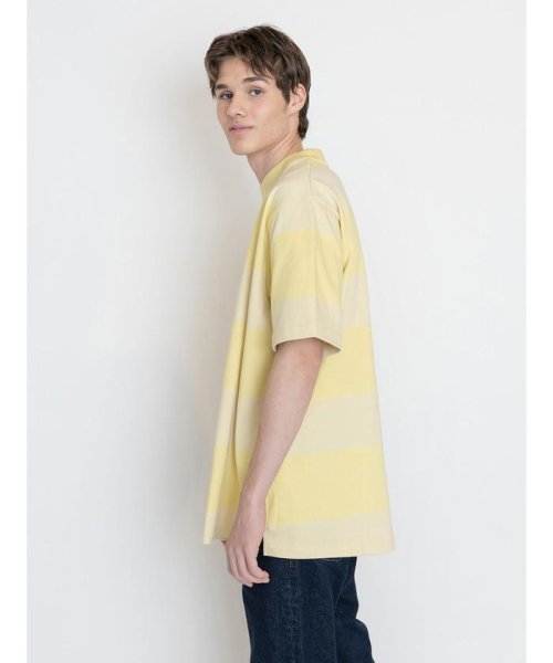 Levi's(リーバイス)/モックネックTシャツ MUTED LIME WIDE STRIPE/img01