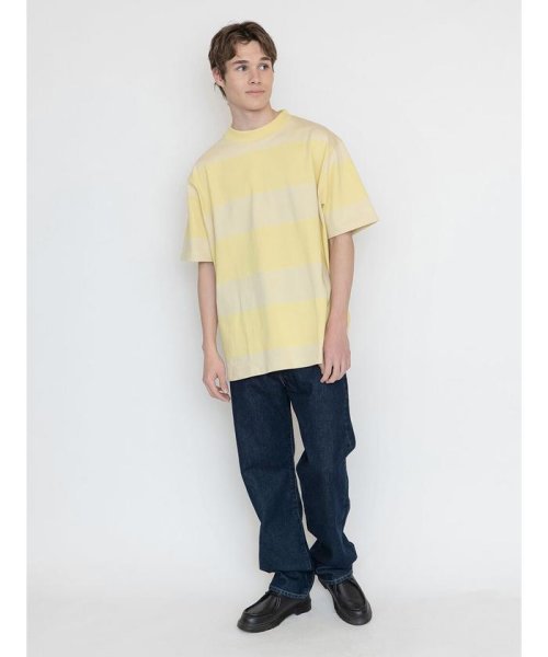 Levi's(リーバイス)/モックネックTシャツ MUTED LIME WIDE STRIPE/img03