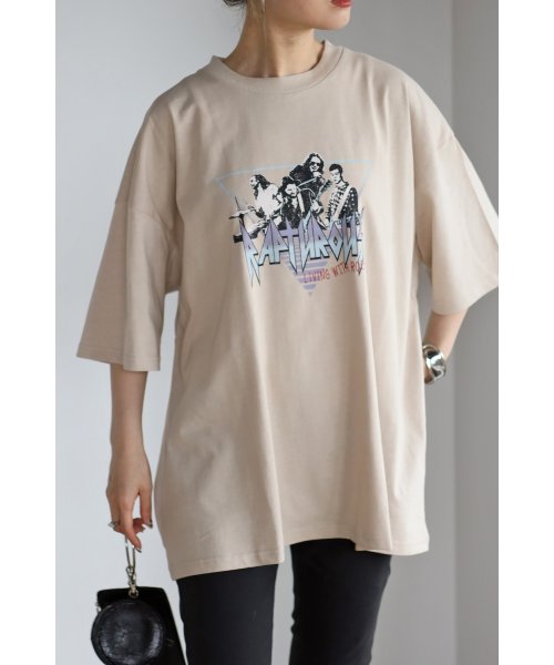 creare lino(クレアーレ・リノ)/グラフィックプリント ビッグシルエット アソート 半袖Tシャツ<ユニセックス>/img05