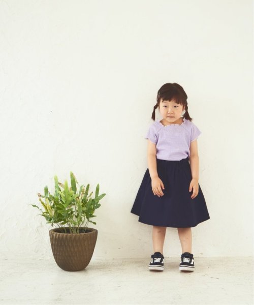 ikka kids(イッカ　キッズ)/【キッズ】シャーリングメロースクエアカットTシャツ（120〜160cm）/img03