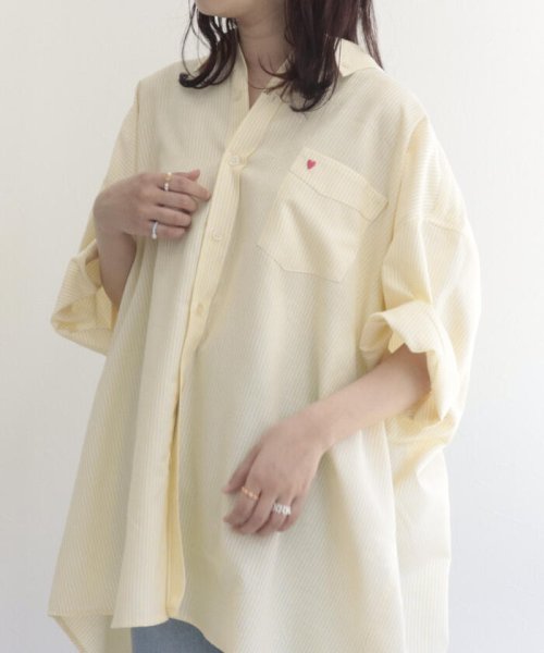 FREDY REPIT(フレディレピ)/【WEB限定カラーあり】ハート刺繍ストライプシャツ/img13