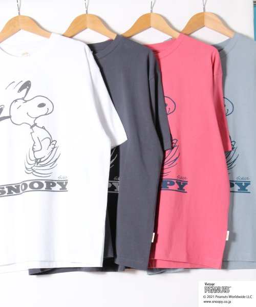 ALWAYS GOOD TIME NEW BASIC STORE(オールウェイグッドタイムニューベーシックストア)/【PEANUTS × sportswear】コラボ プリントクラシックTシャツ/ルーズシルエットＴシャツ/img01