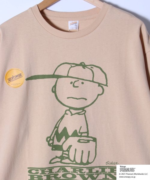 ALWAYS GOOD TIME NEW BASIC STORE(オールウェイグッドタイムニューベーシックストア)/【PEANUTS × sportswear】コラボ プリントクラシックTシャツ/ルーズシルエットＴシャツ/img43