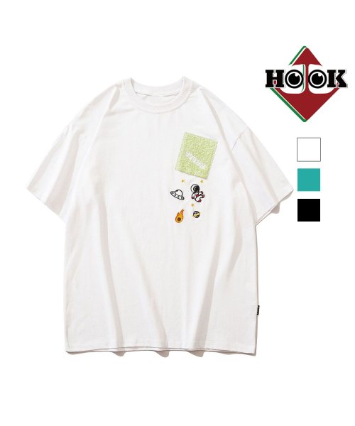 HOOK(HOOK（フック）)/HOOK－ 可愛い宇宙刺繍半袖TEE 春服 夏服/img06