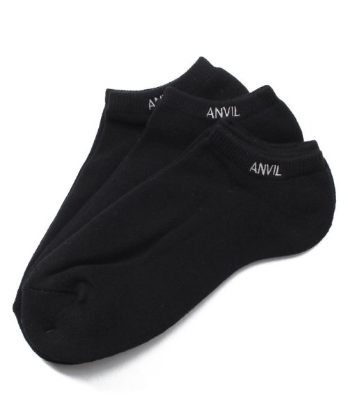 ANVIL(ANVIL)/【ANVIL】「消臭加工」3足セット パイル 3パック スポーツ アンクル ソックス 靴下 /3P Ankle Socks/ANS030 アンビル アンヴィル/img05