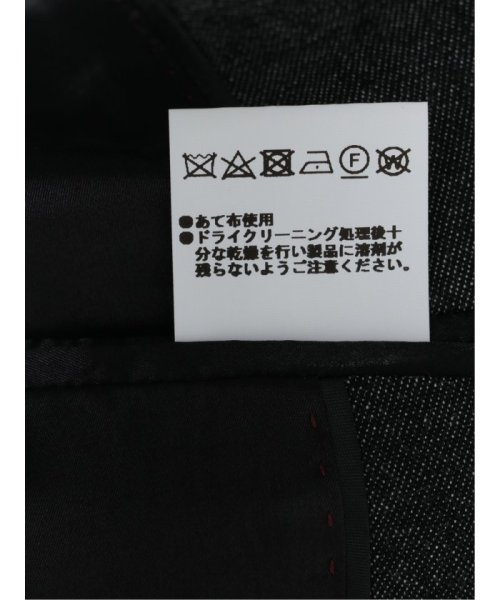 TAKA-Q(タカキュー)/ストレッチデニム 2ボタンジャケット 黒 メンズ セットアップ ジャケット ビジネス カジュアル アウター 通勤 仕事 /img10