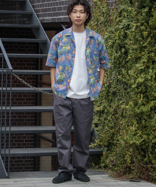 GLOSTER(GLOSTER)/【WORK ABOUT/ワークアバウト】VACANCE SHIRT 総柄プリントシャツ アロハシャツ/img08