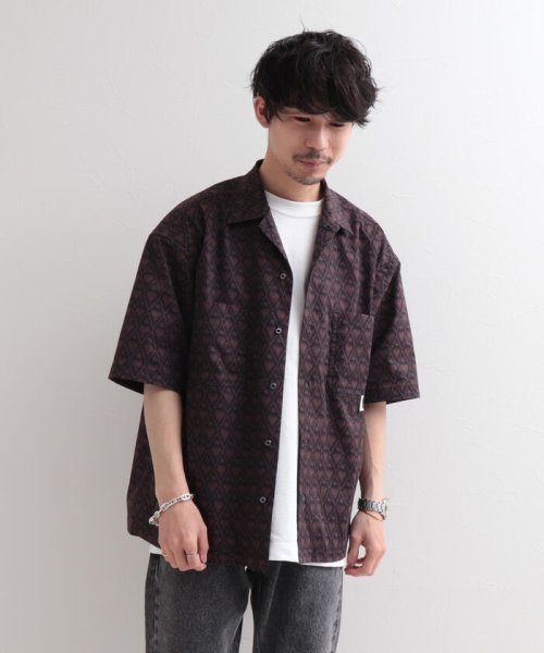 GLOSTER(GLOSTER)/【WORK ABOUT/ワークアバウト】VACANCE SHIRT 総柄プリントシャツ アロハシャツ/img15