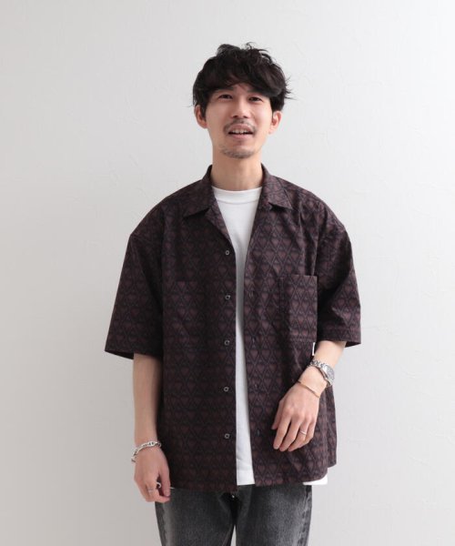 GLOSTER(GLOSTER)/【WORK ABOUT/ワークアバウト】VACANCE SHIRT 総柄プリントシャツ アロハシャツ/img16