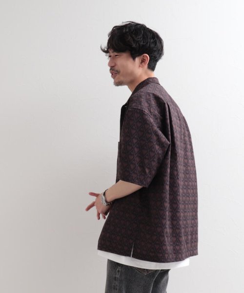 GLOSTER(GLOSTER)/【WORK ABOUT/ワークアバウト】VACANCE SHIRT 総柄プリントシャツ アロハシャツ/img17