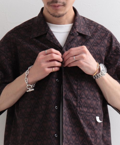 GLOSTER(GLOSTER)/【WORK ABOUT/ワークアバウト】VACANCE SHIRT 総柄プリントシャツ アロハシャツ/img23