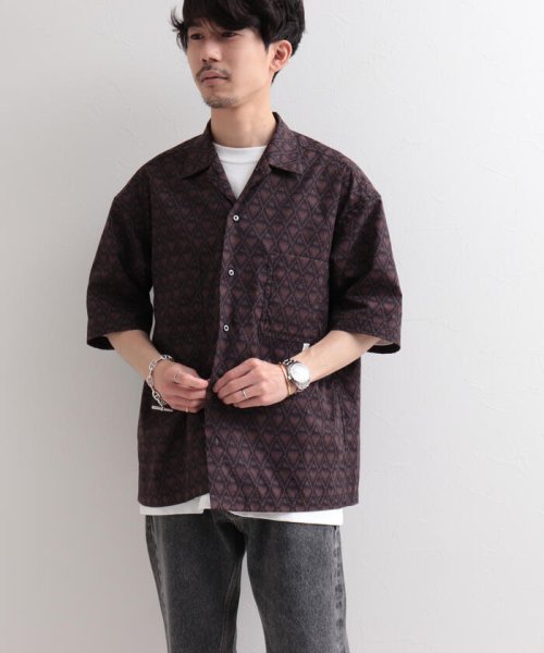 GLOSTER(GLOSTER)/【WORK ABOUT/ワークアバウト】VACANCE SHIRT 総柄プリントシャツ アロハシャツ/img24