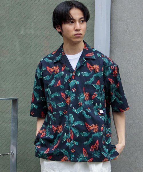 GLOSTER(GLOSTER)/【WORK ABOUT/ワークアバウト】VACANCE SHIRT 総柄プリントシャツ アロハシャツ/img26