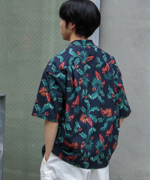 GLOSTER(GLOSTER)/【WORK ABOUT/ワークアバウト】VACANCE SHIRT 総柄プリントシャツ アロハシャツ/img29
