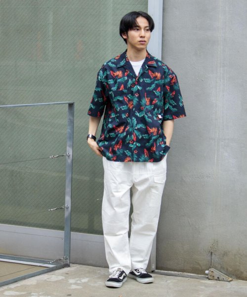 GLOSTER(GLOSTER)/【WORK ABOUT/ワークアバウト】VACANCE SHIRT 総柄プリントシャツ アロハシャツ/img31