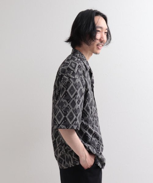 GLOSTER(GLOSTER)/【WORK ABOUT/ワークアバウト】VACANCE SHIRT 総柄プリントシャツ アロハシャツ/img38