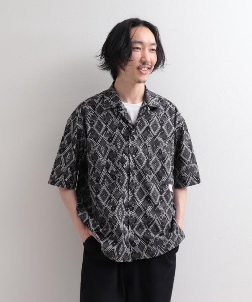 GLOSTER(GLOSTER)/【WORK ABOUT/ワークアバウト】VACANCE SHIRT 総柄プリントシャツ アロハシャツ/img39