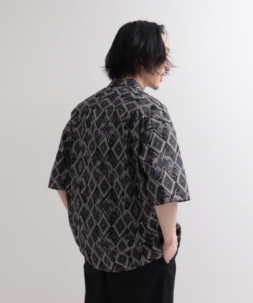 GLOSTER(GLOSTER)/【WORK ABOUT/ワークアバウト】VACANCE SHIRT 総柄プリントシャツ アロハシャツ/img40