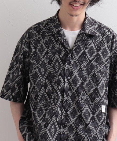 GLOSTER(GLOSTER)/【WORK ABOUT/ワークアバウト】VACANCE SHIRT 総柄プリントシャツ アロハシャツ/img41