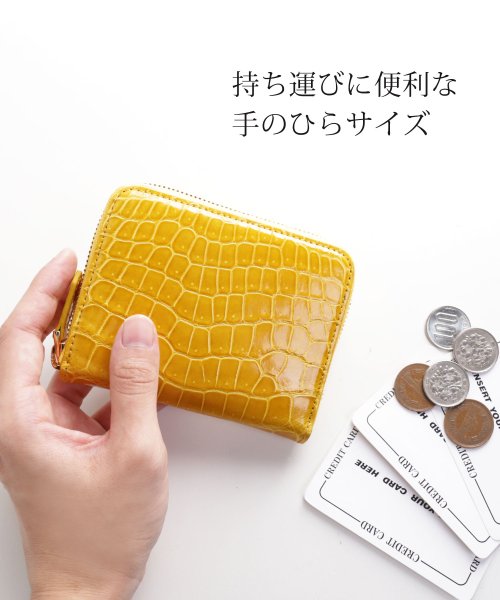 sankyoshokai(サンキョウショウカイ)/クロコダイルミニ財布ヘンローン社製原皮使用/img08