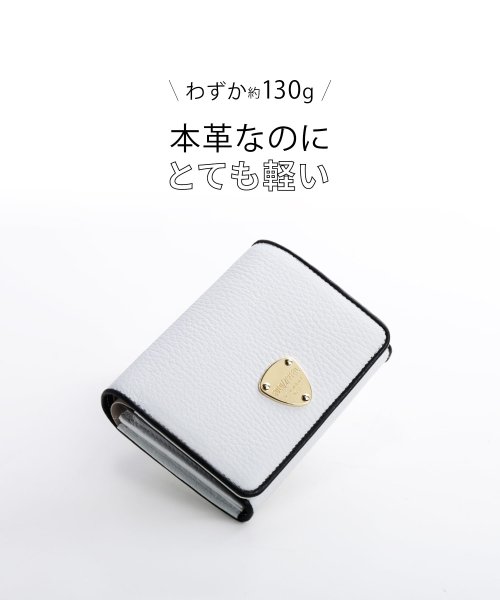 sankyoshokai(サンキョウショウカイ)/[GOLD PFEIL]牛革レザーバイカラー折財布/img07