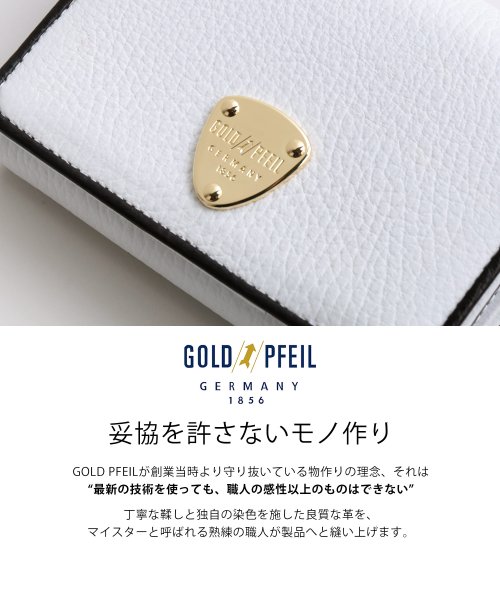 sankyoshokai(サンキョウショウカイ)/[GOLD PFEIL]牛革レザーバイカラー折財布/img11