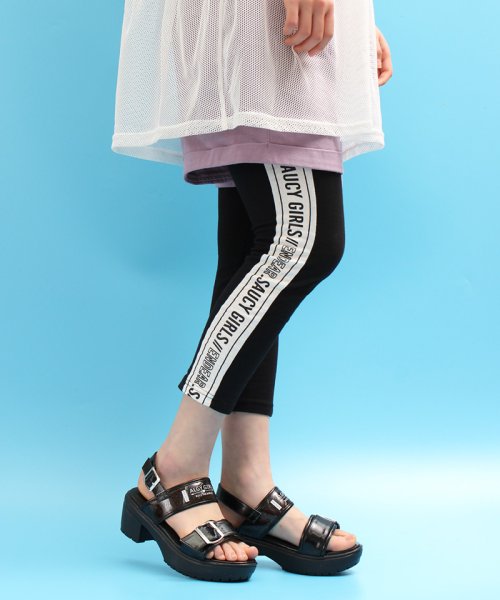 セール Algy アルジー サンダル レディース シューズ 女の子 小学生 中学生 キッズ ジュニア 新作 スケルトン 厚底 太ヒール 小さいサイズ ガーリー カジュ Algy Algy Magaseek