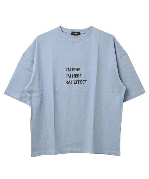 RAT EFFECT(ラット エフェクト)/3段ロゴプリントスーパービッグTシャツ/img10