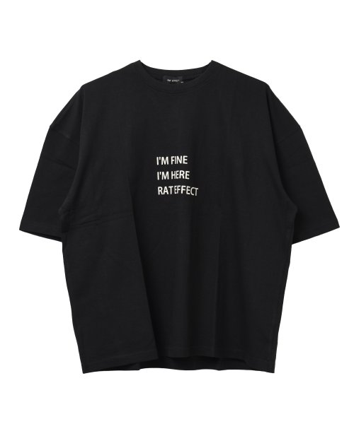 RAT EFFECT(ラット エフェクト)/3段ロゴプリントスーパービッグTシャツ/img11