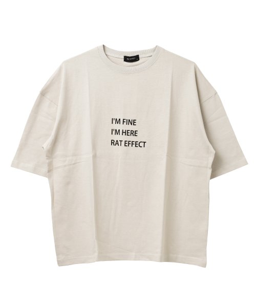 RAT EFFECT(ラット エフェクト)/3段ロゴプリントスーパービッグTシャツ/img13
