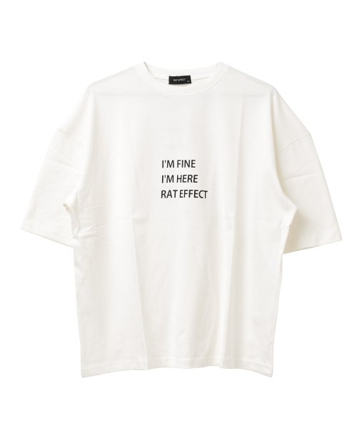 RAT EFFECT(ラット エフェクト)/3段ロゴプリントスーパービッグTシャツ/img14