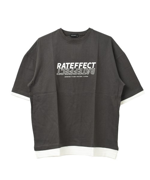 RAT EFFECT(ラット エフェクト)/レイヤード風プリントTシャツ/img11