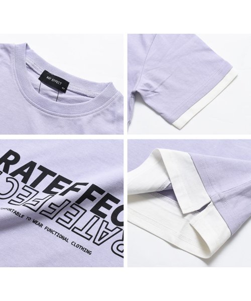 RAT EFFECT(ラット エフェクト)/レイヤード風プリントTシャツ/img12